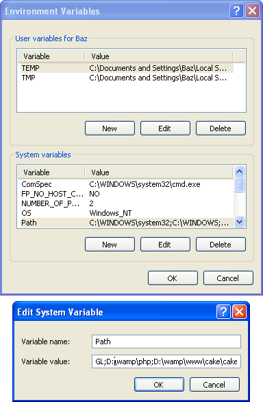 Setting PATH in Windows